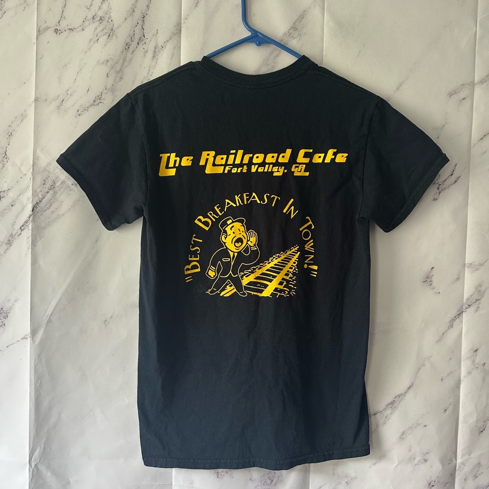 VTG 90s THE RAILROAD CAFE FORT VALLEY GEORGIA T-SHIRT WOMENS SMALL